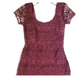 Burgundy Girls dress (teen)